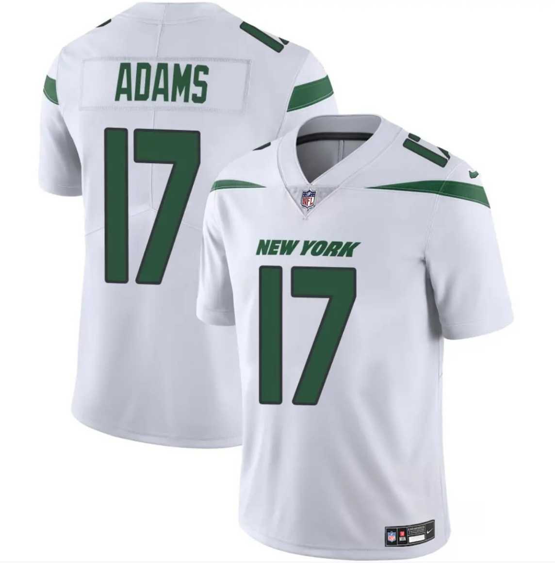 Men & Women & Youth New York Jets #17 Davante Adams White 2024 Vapor Untouchable Limited Stitched Jersey